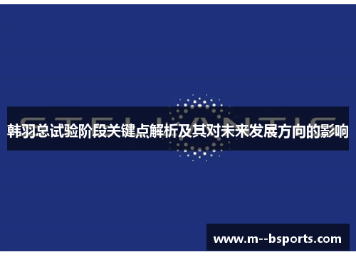 韩羽总试验阶段关键点解析及其对未来发展方向的影响
